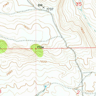 United States Geological Survey Blair Basin, UT (1950, 24000-Scale) digital map