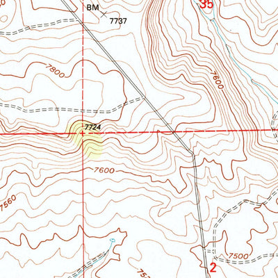 United States Geological Survey Blair Basin, UT (1996, 24000-Scale) digital map