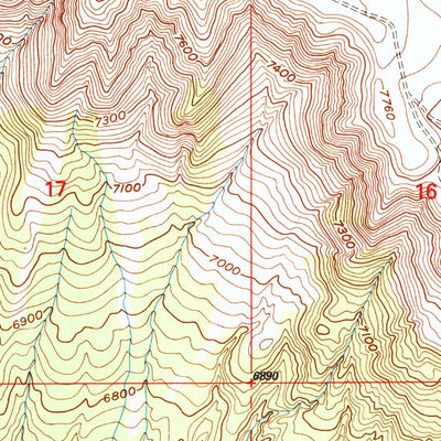 United States Geological Survey Blair Basin, UT (1996, 24000-Scale) digital map