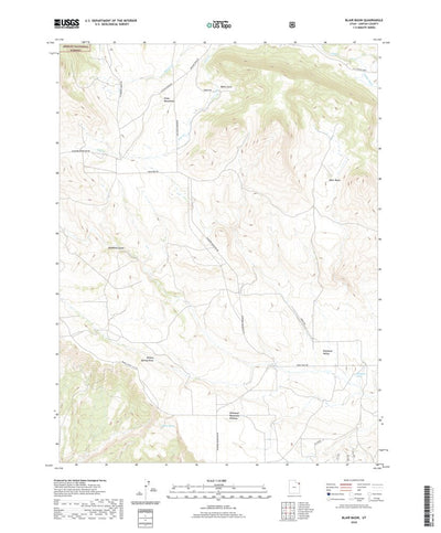 United States Geological Survey Blair Basin, UT (2020, 24000-Scale) digital map