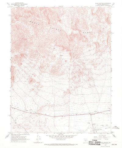 United States Geological Survey Blair Junction, NV (1968, 24000-Scale) digital map