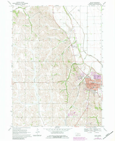 United States Geological Survey Blair, NE (1970, 24000-Scale) digital map