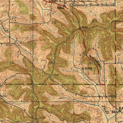 United States Geological Survey Blair, WI (1927, 62500-Scale) digital map
