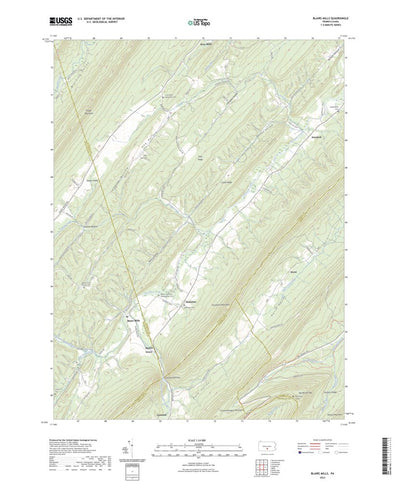 United States Geological Survey Blairs Mills, PA (2023, 24000-Scale) digital map