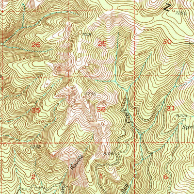 United States Geological Survey Blairsden, CA (1956, 62500-Scale) digital map