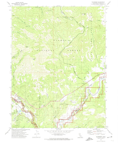 United States Geological Survey Blairsden, CA (1972, 24000-Scale) digital map