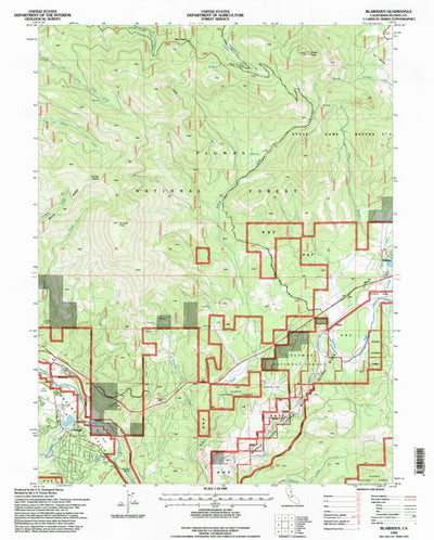 United States Geological Survey Blairsden, CA (1994, 24000-Scale) digital map