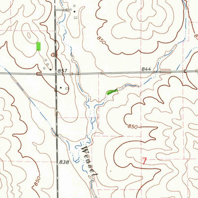United States Geological Survey Blairstown, IA (1965, 24000-Scale) digital map