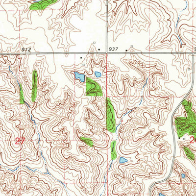 United States Geological Survey Blairstown, IA (1965, 24000-Scale) digital map