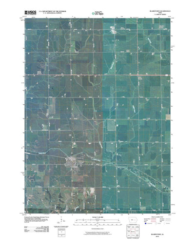 United States Geological Survey Blairstown, IA (2010, 24000-Scale) digital map