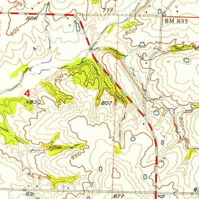 United States Geological Survey Blairstown, MO (1955, 24000-Scale) digital map