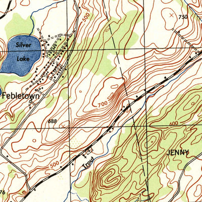 United States Geological Survey Blairstown, NJ (1943, 31680-Scale) digital map
