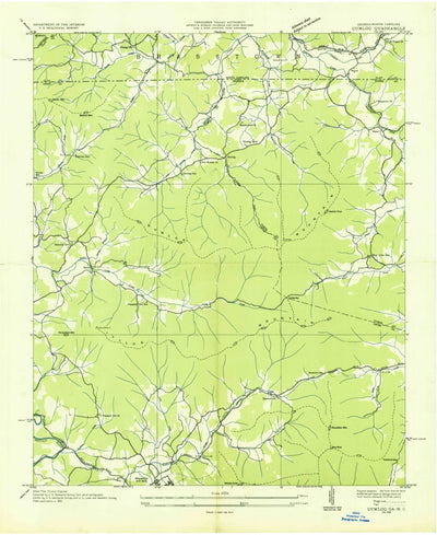 United States Geological Survey Blairsville, GA-NC (1935, 24000-Scale) digital map