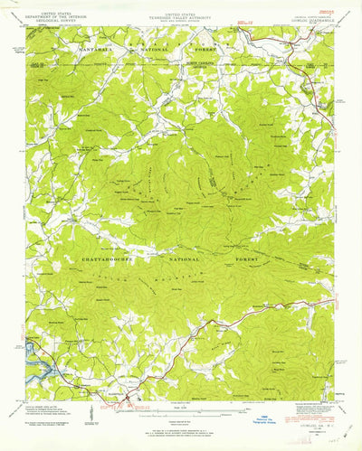 United States Geological Survey Blairsville, GA-NC (1941, 24000-Scale) digital map