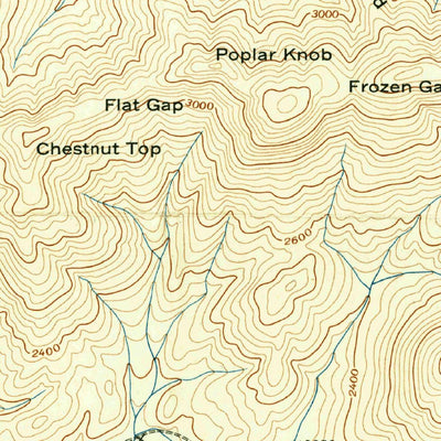 United States Geological Survey Blairsville, GA-NC (1942, 24000-Scale) digital map