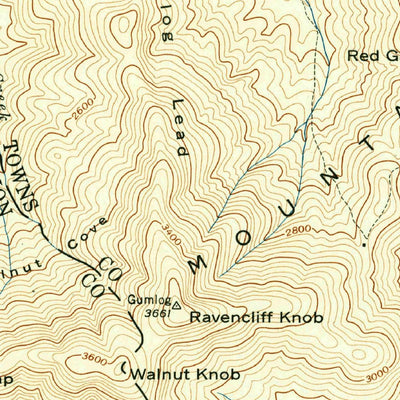 United States Geological Survey Blairsville, GA-NC (1942, 24000-Scale) digital map