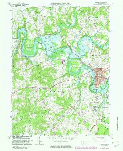 United States Geological Survey Blairsville, PA (1964, 24000-Scale) digital map