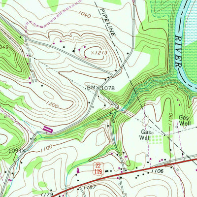 United States Geological Survey Blairsville, PA (1964, 24000-Scale) digital map
