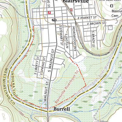 United States Geological Survey Blairsville, PA (2023, 24000-Scale) digital map