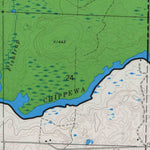 United States Geological Survey Blaisdell Lake, WI (1971, 24000-Scale) digital map