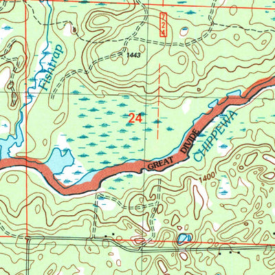 United States Geological Survey Blaisdell Lake, WI (2005, 24000-Scale) digital map