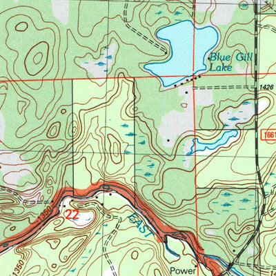 United States Geological Survey Blaisdell Lake, WI (2005, 24000-Scale) digital map