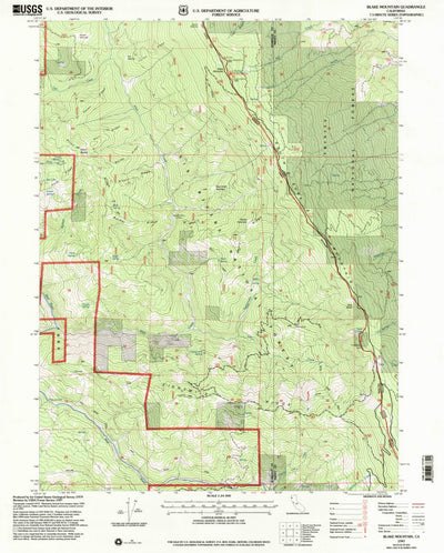 United States Geological Survey Blake Mountain, CA (1997, 24000-Scale) digital map