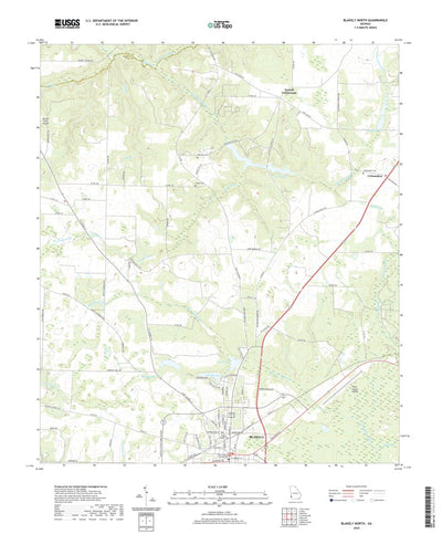 United States Geological Survey Blakely North, GA (2020, 24000-Scale) digital map