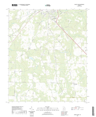 United States Geological Survey Blakely South, GA (2020, 24000-Scale) digital map
