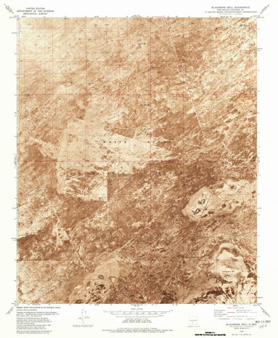 United States Geological Survey Blakemore Well, NM (1981, 24000-Scale) digital map