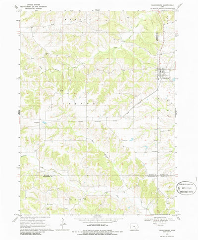 United States Geological Survey Blakesburg, IA (1968, 24000-Scale) digital map