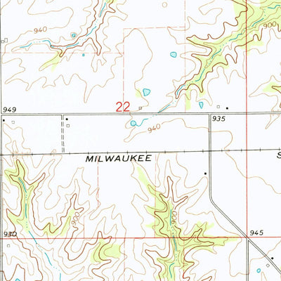 United States Geological Survey Blakesburg, IA (1968, 24000-Scale) digital map