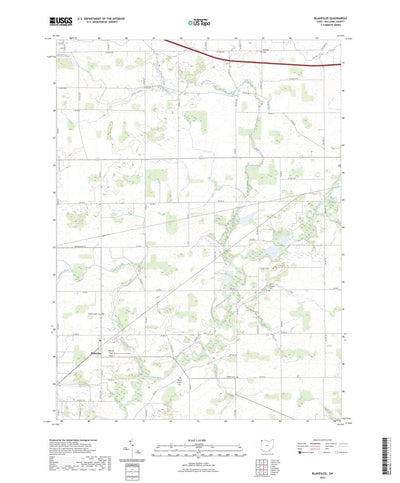 United States Geological Survey Blakeslee, OH (2023, 24000-Scale) digital map