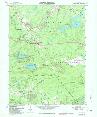 United States Geological Survey Blakeslee, PA (1965, 24000-Scale) digital map