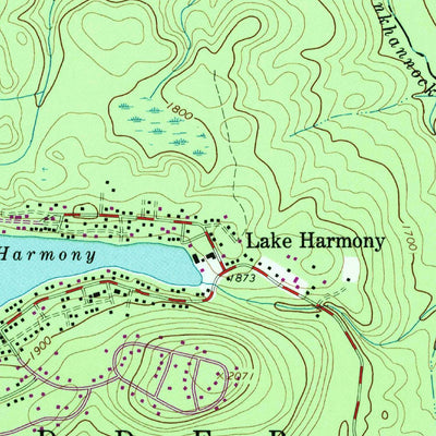 United States Geological Survey Blakeslee, PA (1965, 24000-Scale) digital map