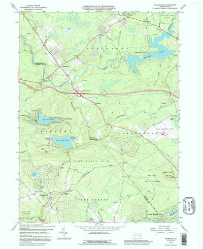 United States Geological Survey Blakeslee, PA (1992, 24000-Scale) digital map