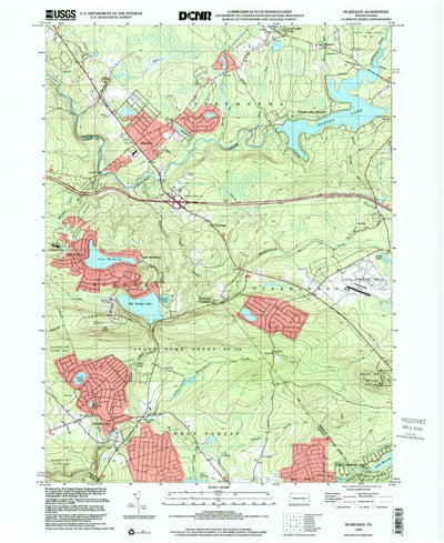 United States Geological Survey Blakeslee, PA (1999, 24000-Scale) digital map