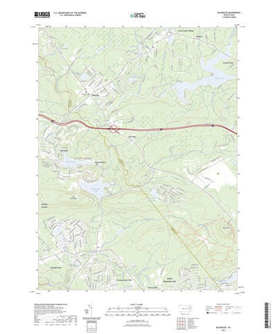 United States Geological Survey Blakeslee, PA (2023, 24000-Scale) digital map
