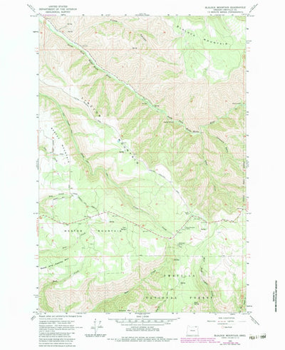 United States Geological Survey Blalock Mountain, OR (1963, 24000-Scale) digital map