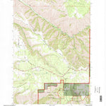 United States Geological Survey Blalock Mountain, OR (1995, 24000-Scale) digital map
