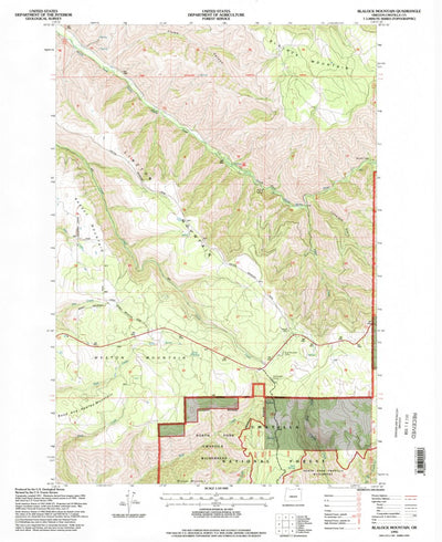 United States Geological Survey Blalock Mountain, OR (1995, 24000-Scale) digital map