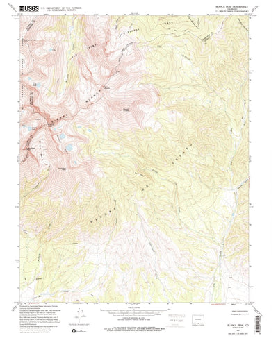 United States Geological Survey Blanca Peak, CO (1967, 24000-Scale) digital map