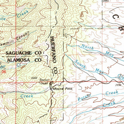 United States Geological Survey Blanca Peak, CO (1982, 100000-Scale) digital map