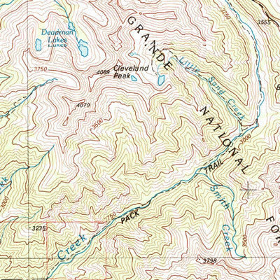 United States Geological Survey Blanca Peak, CO (1982, 100000-Scale) digital map