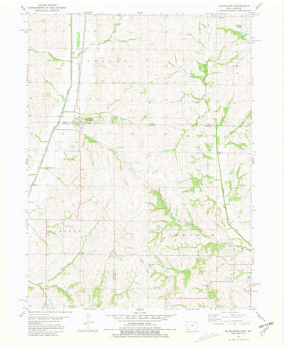 United States Geological Survey Blanchard, IA-MO (1981, 24000-Scale) digital map