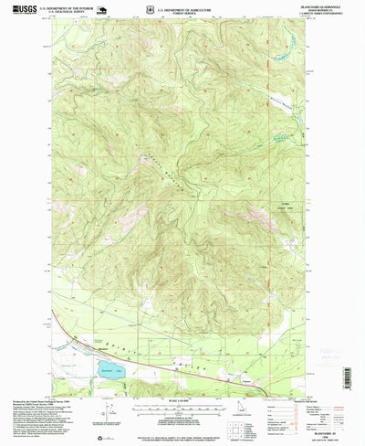 United States Geological Survey Blanchard, ID (1996, 24000-Scale) digital map