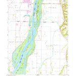 United States Geological Survey Blanchard Island, IL-IA (1953, 24000-Scale) digital map