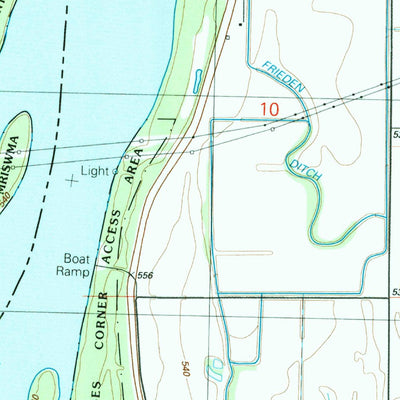 United States Geological Survey Blanchard Island, IL-IA (1991, 24000-Scale) digital map