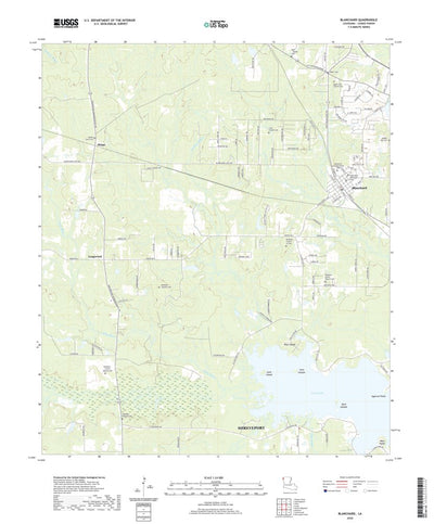 United States Geological Survey Blanchard, LA (2020, 24000-Scale) digital map