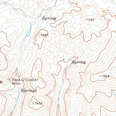United States Geological Survey Blanchard Mountain, NV (1968, 24000-Scale) digital map